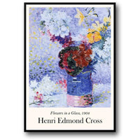 Henri Edmond Cross | Blumen im Glas | Impressionistische Blumenkunst