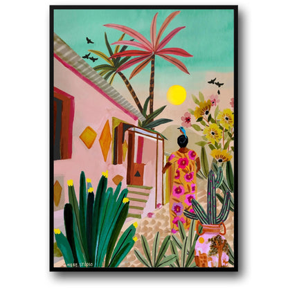 abstract india landscape poster