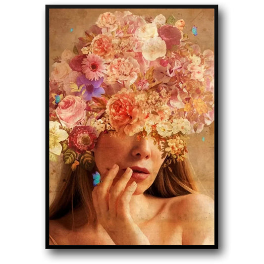 Vintage Bloemige Vrouw | Bloesems van de Geest