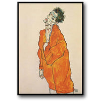 Egon Schiele | Porträt einer ruhelosen Seele | Art déco | Vintage-Stil