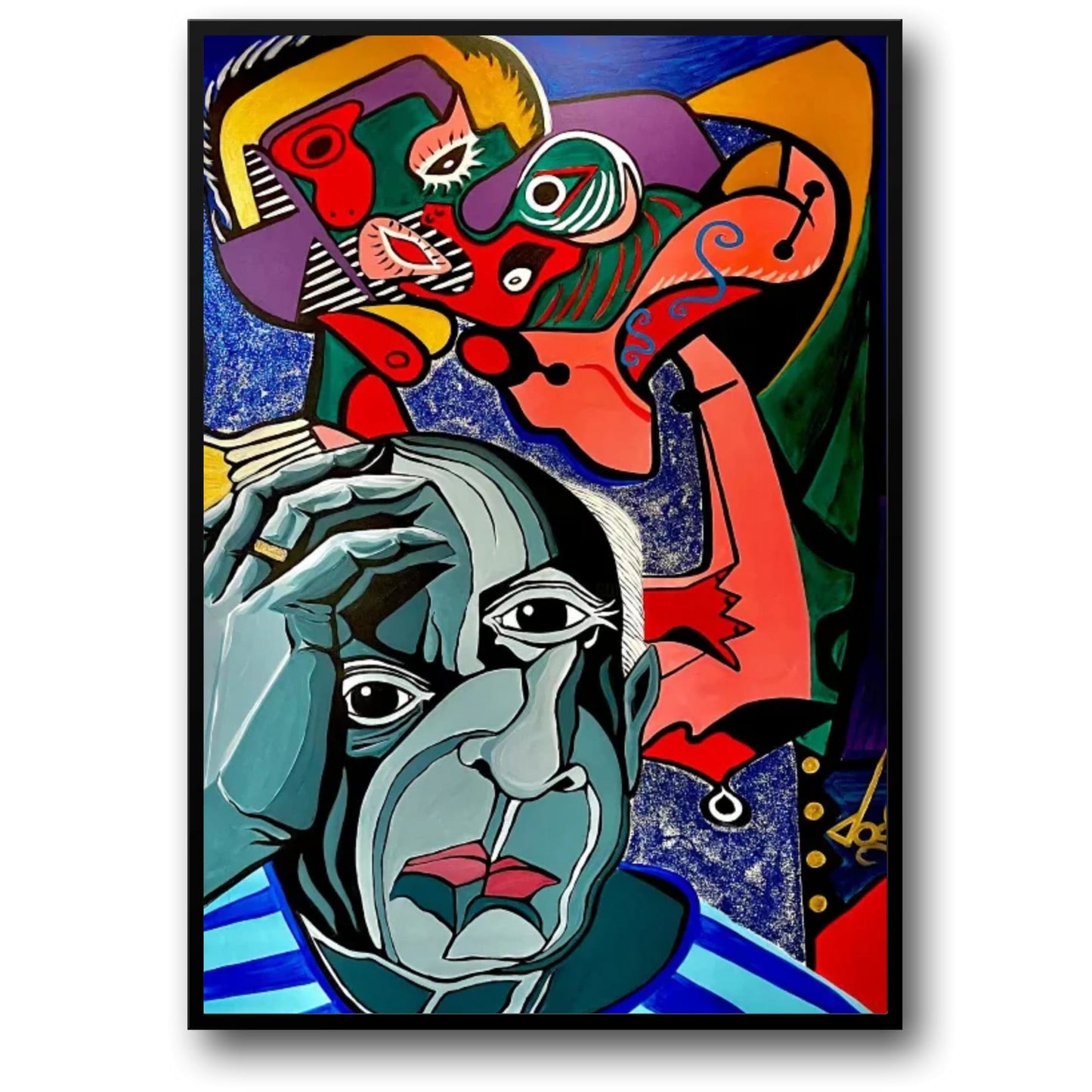 Vintage-Abstrakt | Pablo Picasso | Klassisches Anime