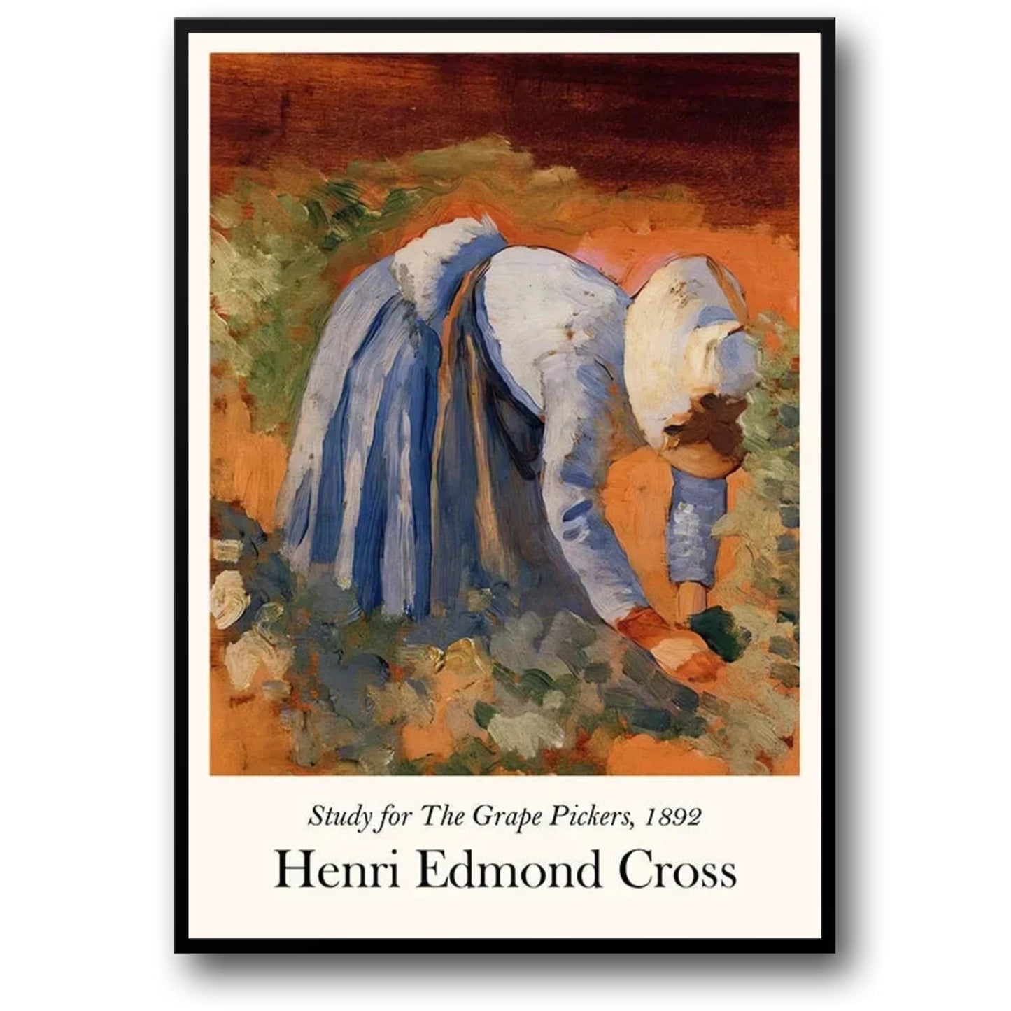 Henri Edmond Cross | De Druivenplukkers 1892 | Impressionistisch Vintage Kunst