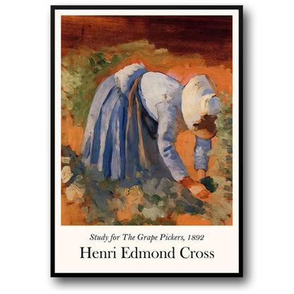 Henri Edmond Cross | De Druivenplukkers 1892 | Impressionistisch Vintage Kunst