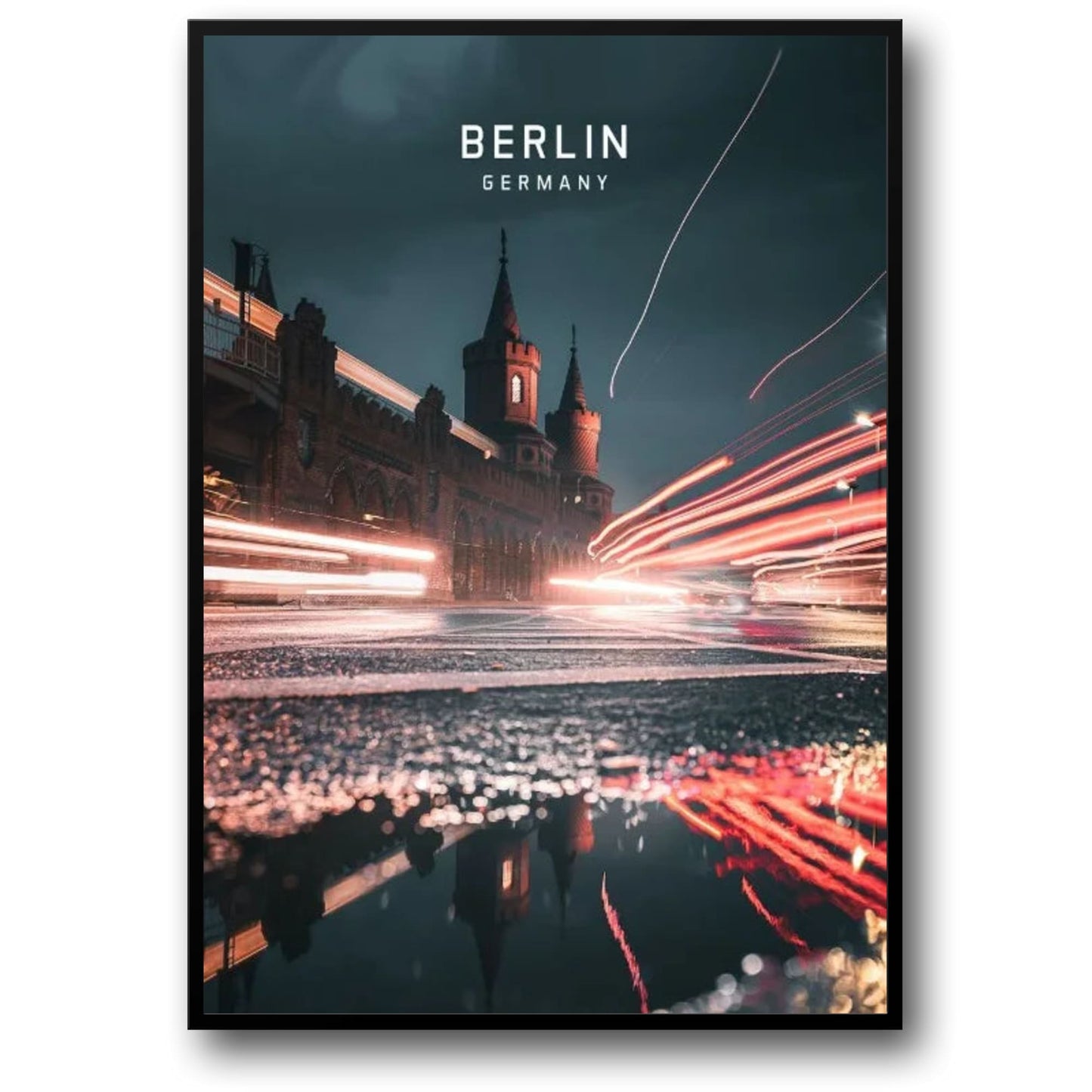 Berlin Traffic Poster | Germany Cityscape Art | European City Decor | Wall Art for Home & Office