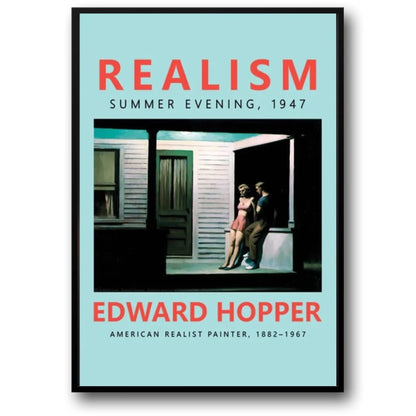 Edward Hopper | Sommerabend 1947 | Amerikanische Vintage-Kunst