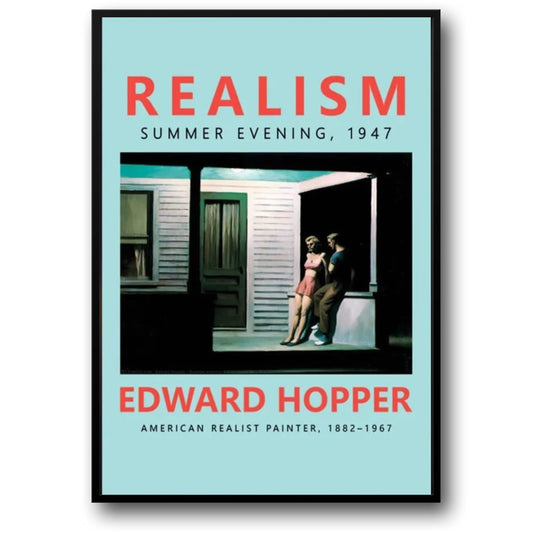 Edward Hopper | Sommerabend 1947 | Amerikanische Vintage-Kunst