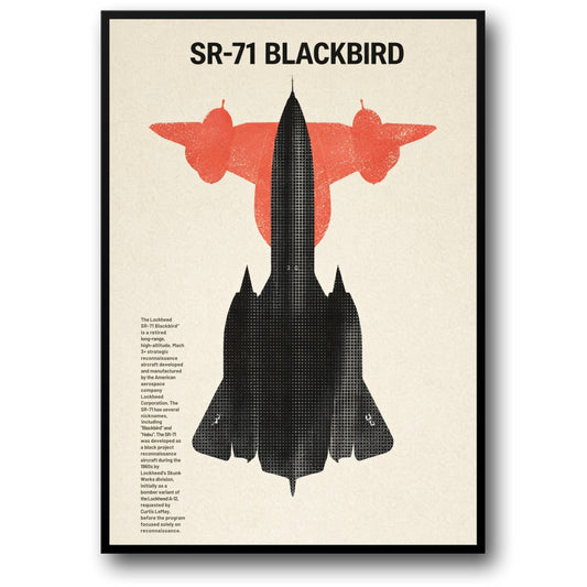 Lockheed SR-71 Blackbird | Retro Luchtvaart Kunst