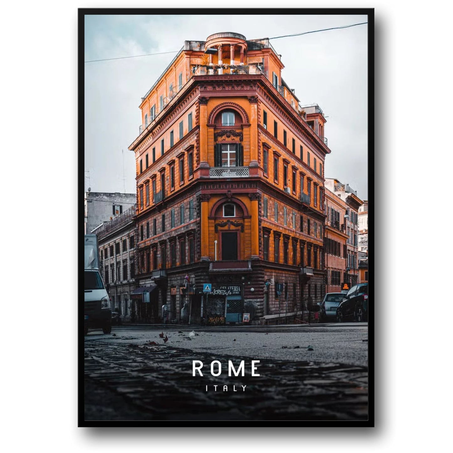 Urbanes Rom | Rom | Italien | Erleben Sie das pulsierende Stadtleben | Urbane Erkundung | Dynamische Rom-Poster
