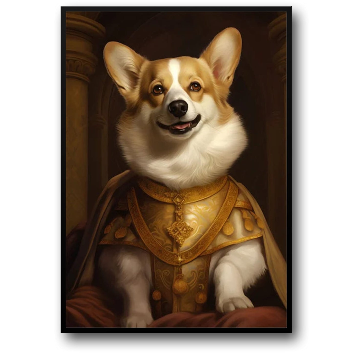 Corgi-Ritter | Das Lächeln des Champions | Fröhlicher Corgi in Rüstung