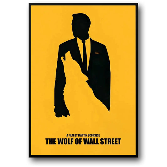 The Wolf of Wall Street Poster | Leonardo DiCaprio Canvas Art | Home Decor Wall Art for Living Room