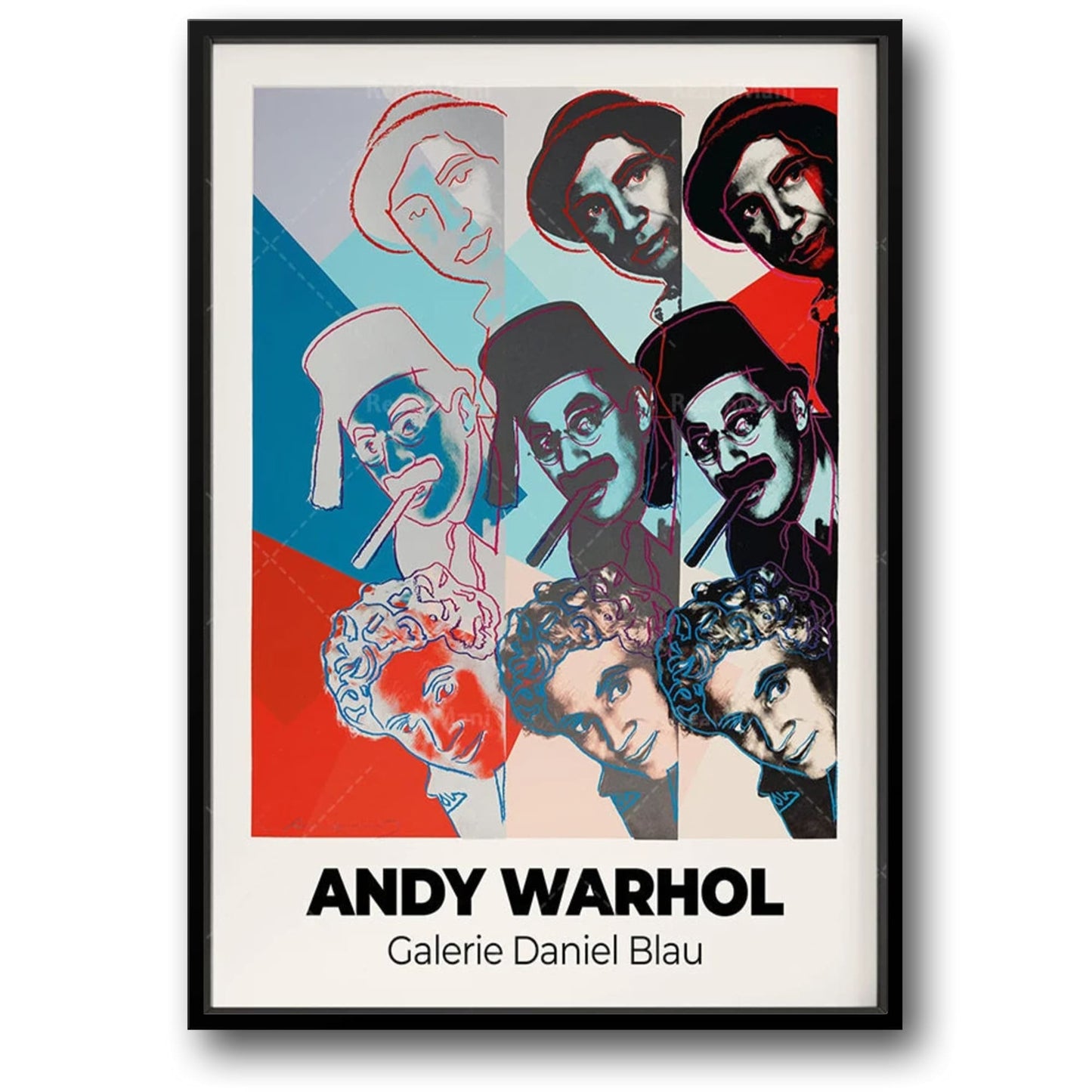 Andy Warhol Poster | Galerie Daniel Blau | Iconic Art Print | Wall Decor | Contemporary Art | Home & Garden Decor