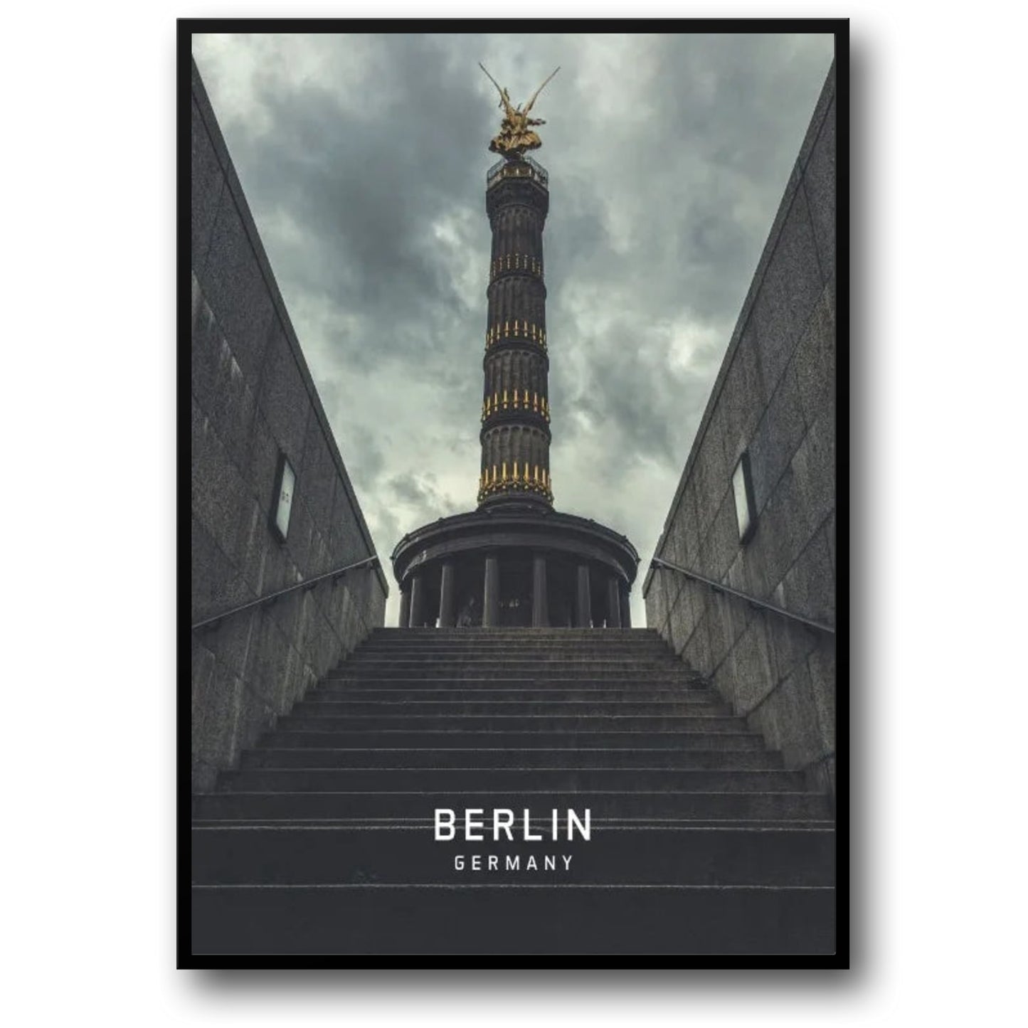 Berlin Victory Column | Germany Landmark Art | Europe Cityscape Poster | Home Wall Decor | Travel Souvenir Art Print