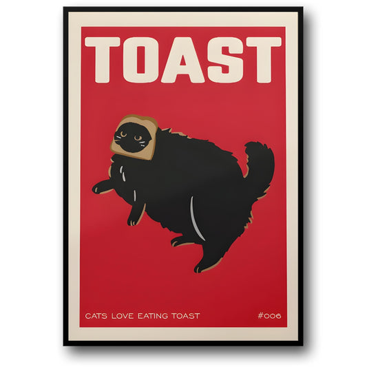 Vintage-Rot-Toast | Küchenkunst der Großkatze