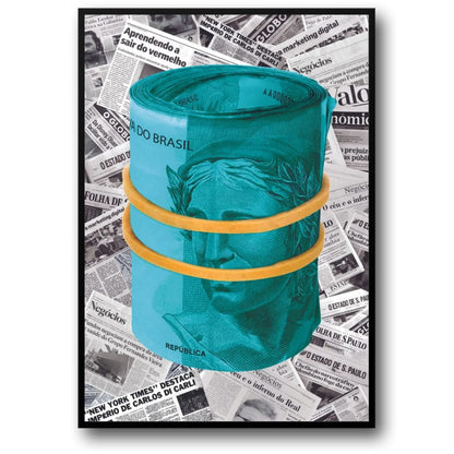 Braziliaanse Munt | Opgerolde Bankbiljetten Kunst