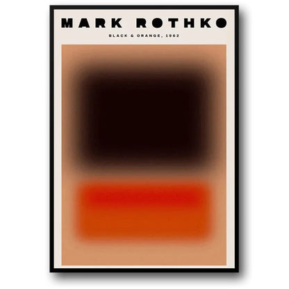 Mark Rothko | Verschwommenes Rot-Schwarz-Abstrakt