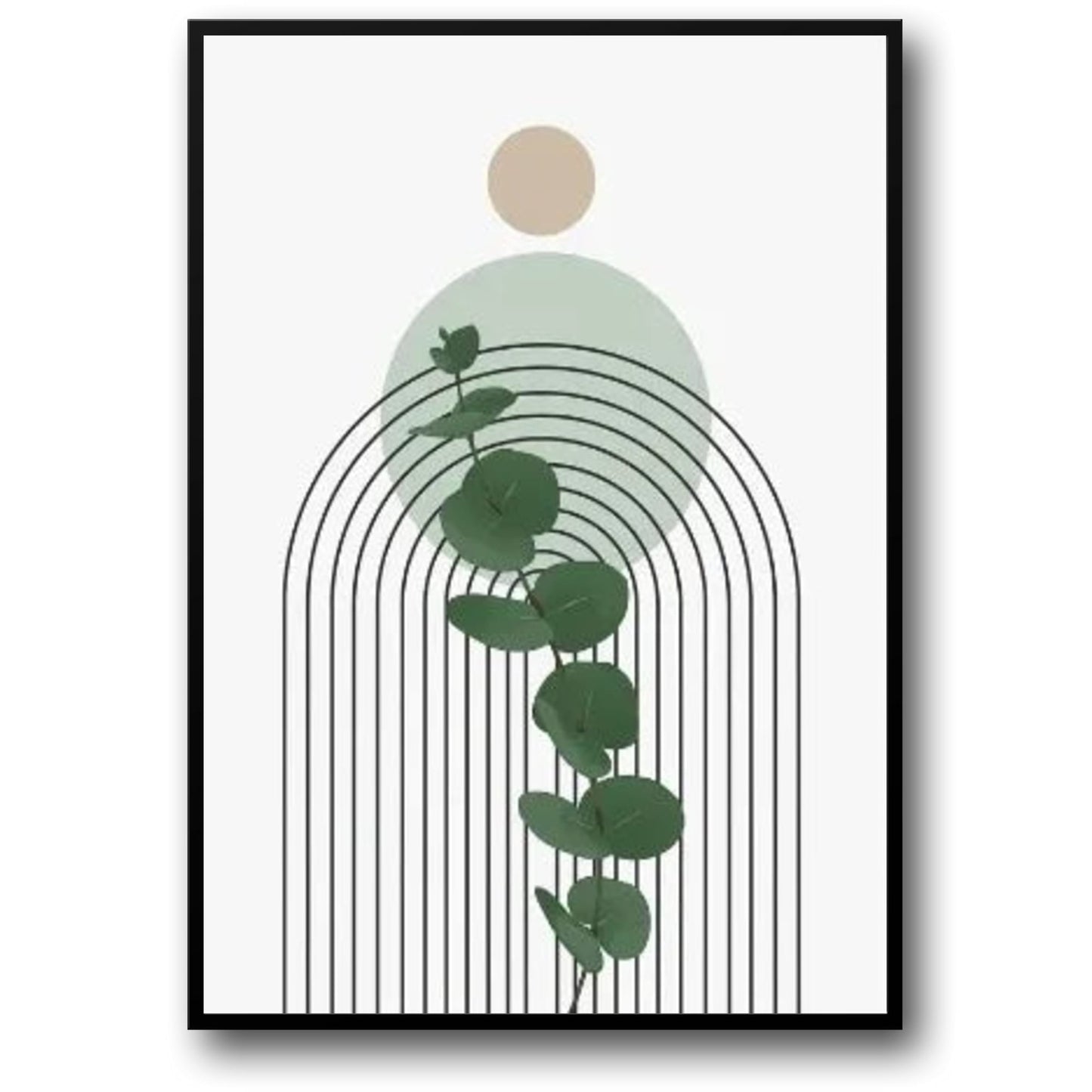 Moderne Botanische Harmonie | Abstracte Natuur Stroom