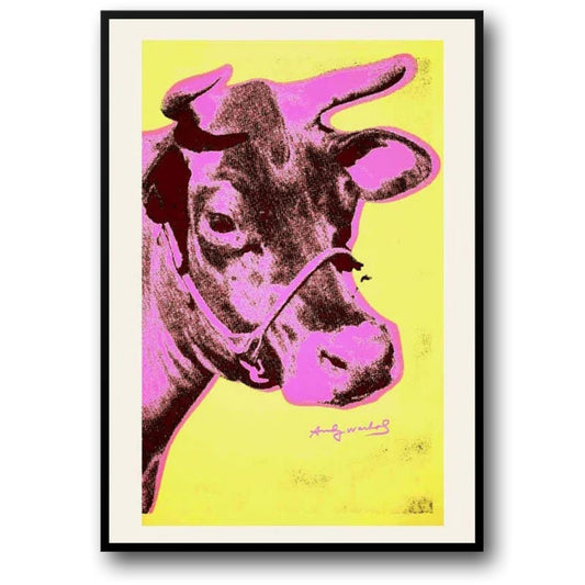 Andy Warhol | De Roze Stier | Levendige Pop Art