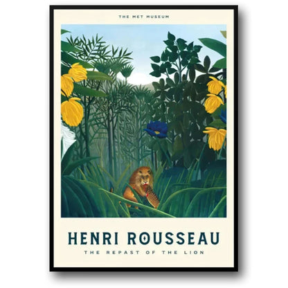 Henri Rousseau | De Maaltijd van de Leeuw | Jungle Wilde Dieren