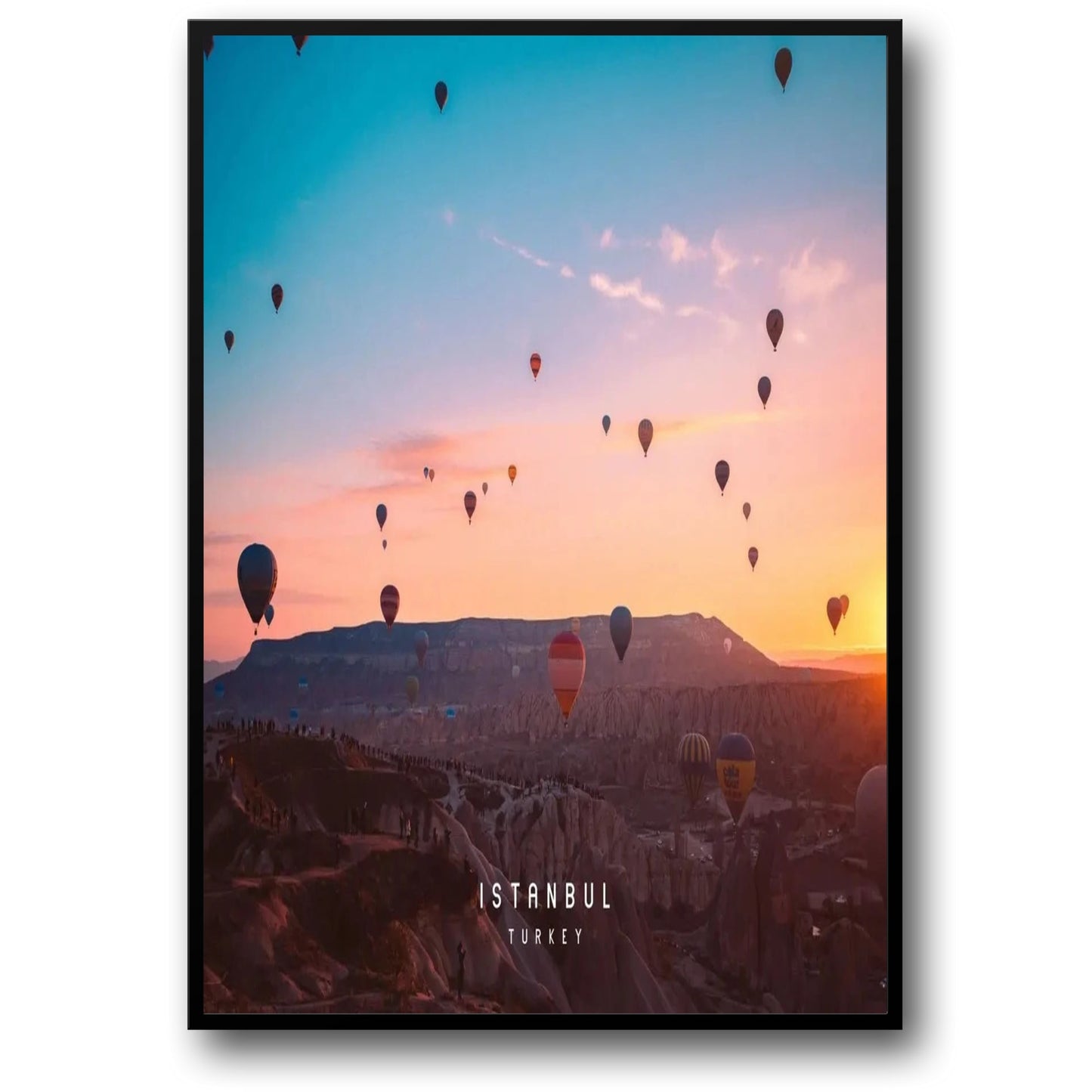 Heißluftballon-Poster | Kappadokien | Strahlender Sonnenaufgang | Istanbul | Malerische Kunst in der Türkei | Die Essenz der Türkei einfangen | Farbenfroher Flug | Reiseinspiriertes Dekor