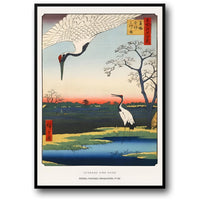 Utagawa Hiroshige | Minowa, Kanasugi, Mikawashima Ukiyo-e-Kunst