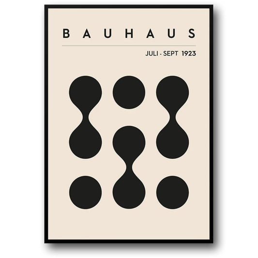 Bauhaus Dot Pattern Art | Point to Point Design | Modern Geometric Poster | Abstract Wall Decor | Artistic Print for Home & Office