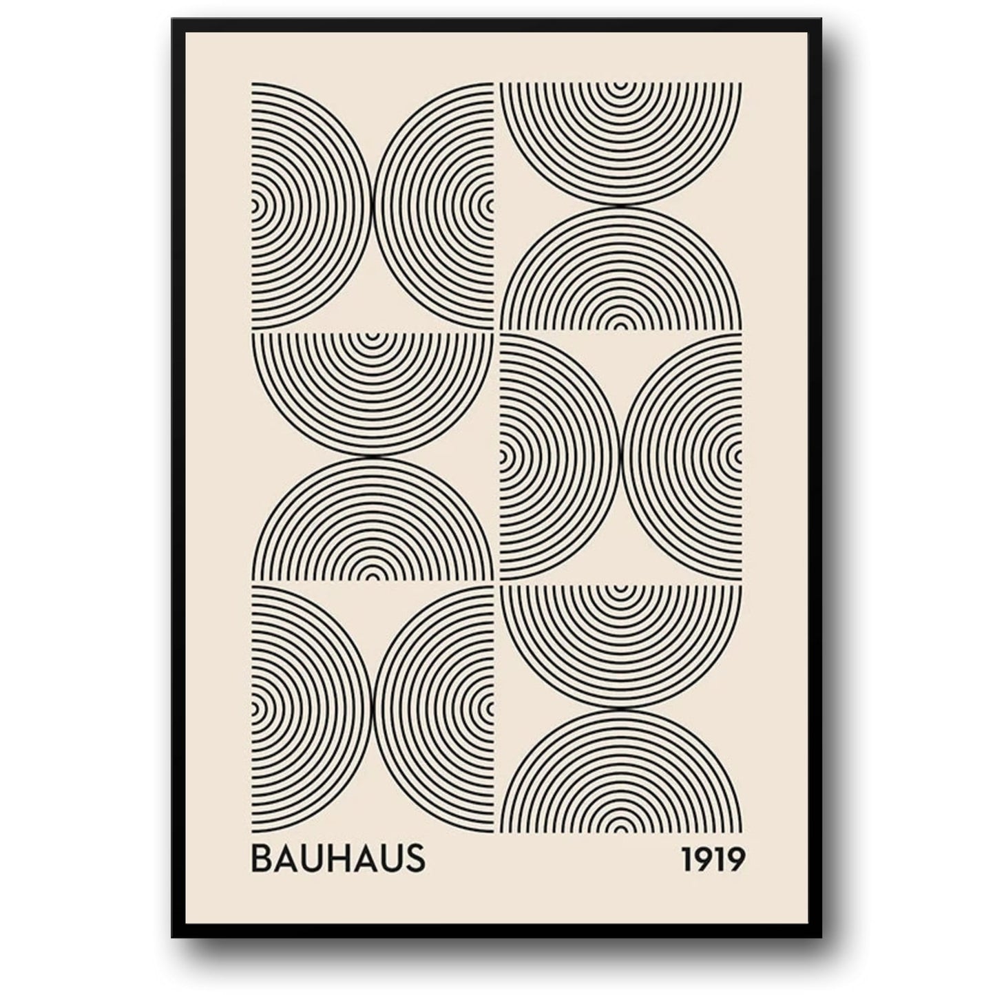 Bauhaus-inspiriertes Poster | Schlichte Muster | Minimalistische geometrische Kunst | Grafikdesign | Wanddekoration | Modernes Wohndesign