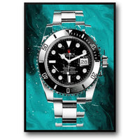 Rolex Submariner | Blaue Graffiti-Kunst