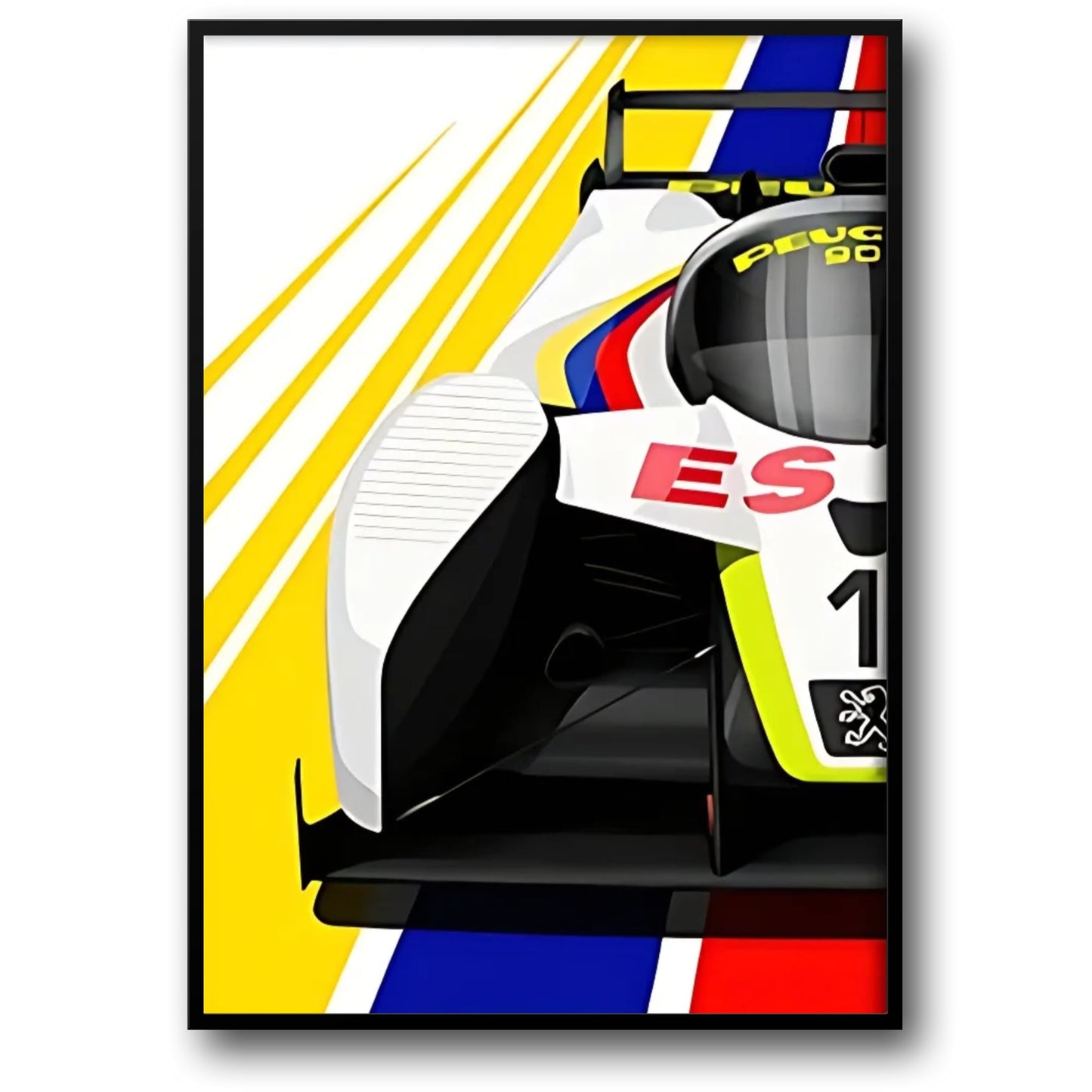 Modern | Vintage Racing Style Poster | Le Mans | Modern Race Car Art | Home Decor