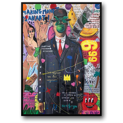 Pop-Art-Poster | Porträt der Königin von England | Graffiti-Leinwand-Wandkunst | Abstrakte Straßendekoration | Wohndekor