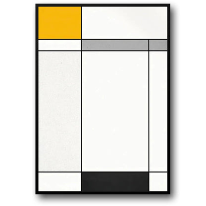 Piet Mondrian | Schwarz, Weiß, Gelb, Grau | Abstrakte moderne Kunst