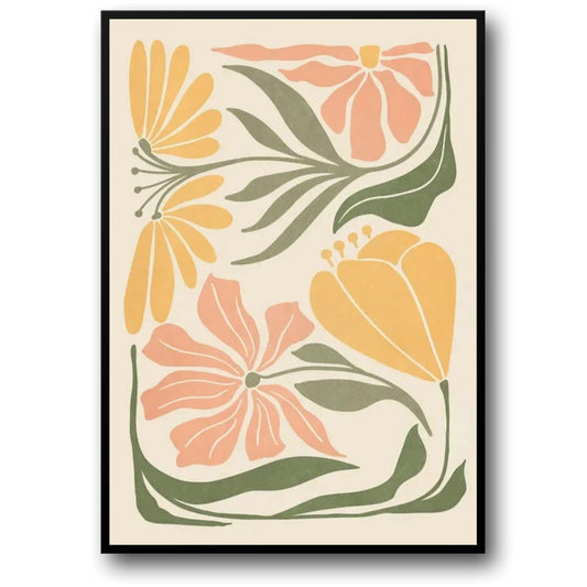 Minimalistische Blumenkunst | Botanische Schwarz-Weiß-Illustrationen