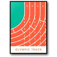 Geometrie des Sieges | Kunstserie zur olympischen Leichtathletikbahn