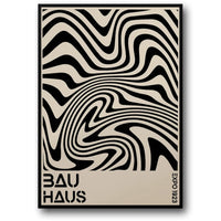 Strahlende Wellen | Optische Kunst des Bauhauses | Geometrisches Design