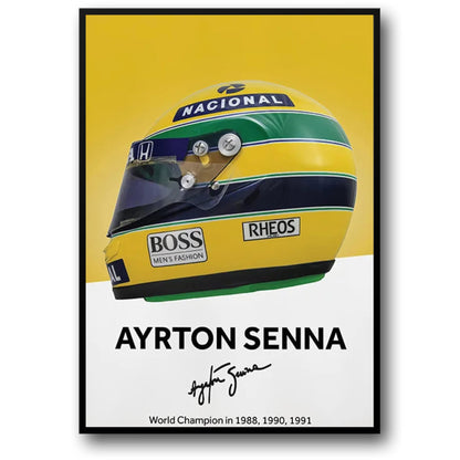 Formel 1 Helm Wandkunst Poster Formel 1 Rennen Leinwand Gemälde an der Wand Formel 1 Leinwand Kunst Bilder Home Wand Dekor Cuadro