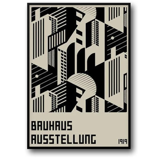 Bauhaus Art Poster | Modern Graphic Design | Cool Composition | Contemporary Home Decor | Visual Artwork | Living Room Wall Decor