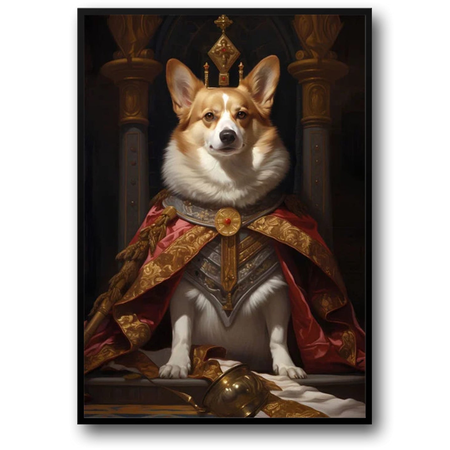 Majestätischer Corgi | Dekorative Kunst