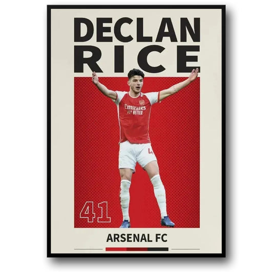 Declan Rice | Football Player Poster | Soccer Sports Art | Home Decor