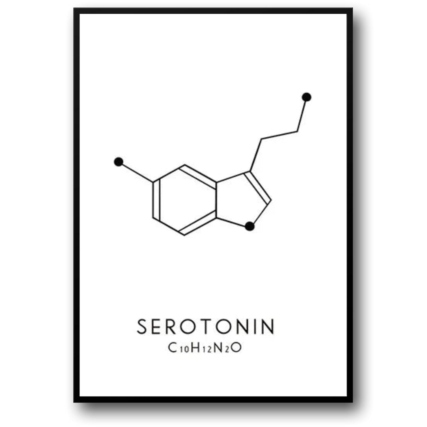 Molekül Chemische Dopamin Serotonin Molekulare Formel Chemie Wissenschaft Wand Kunst Leinwand Malerei Wohnzimmer Dekorative Poster