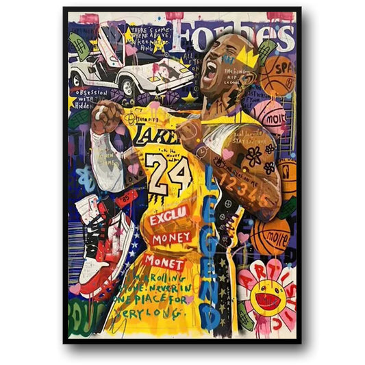 Kobe Bryant | Straatgraffiti | De Lakers