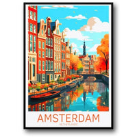Amsterdamer Grachtenlandschaft | Fotografie aus den Niederlanden