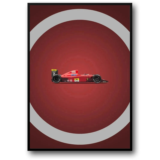 Ferrari F1 | Vintage Racing Poster | Classic Ferrari Formula One Speed | Legendary F1 Races Poster