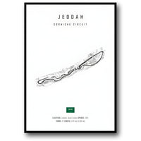 Jeddah F1-Rennstrecke | Streckenlayout