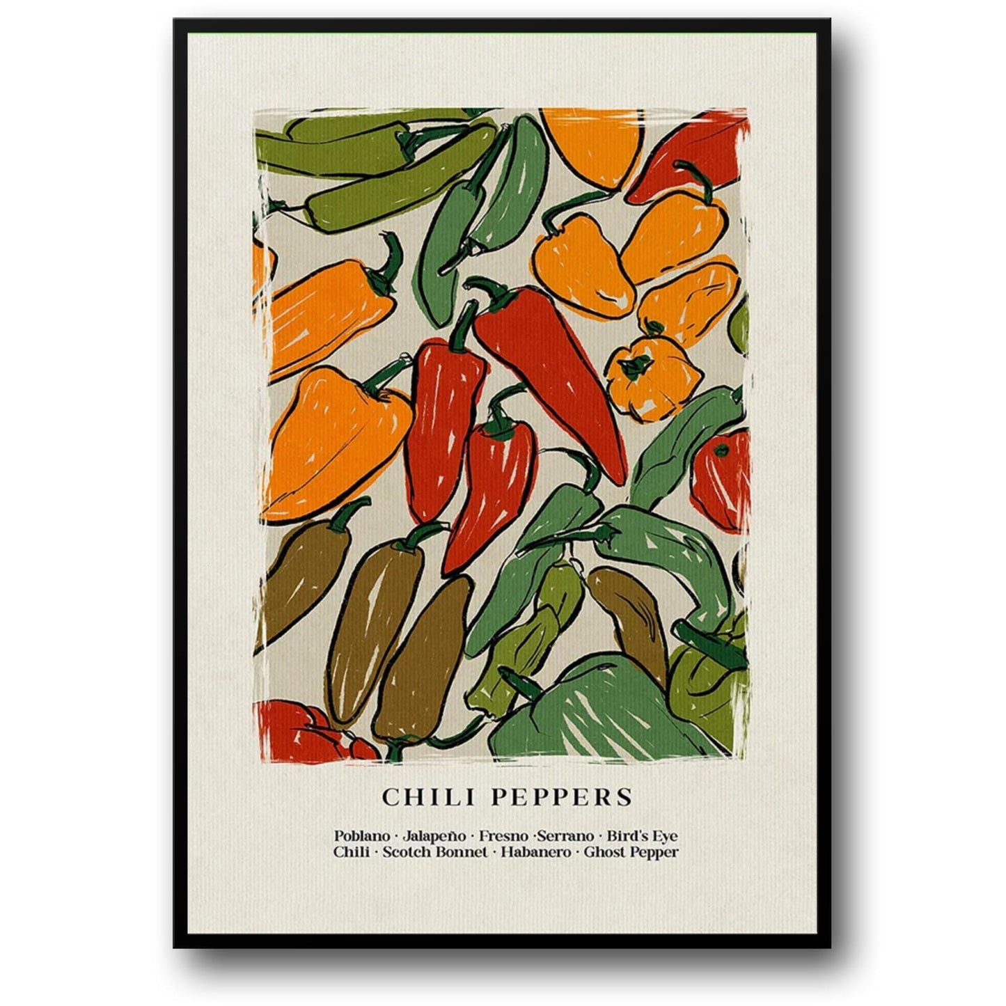 Japanse Heet Peper | Levendig Rood | Hedendaagse Decor