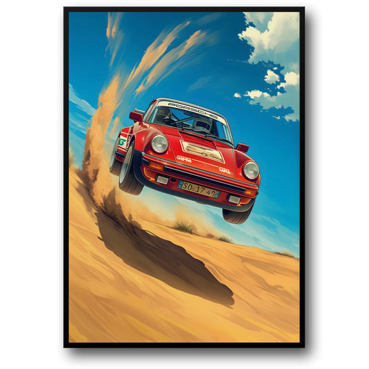 Iconic Red Porsche | Vintage Sports Car | Alpine Racing Adventure