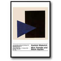 Kasimir Malewitsch | Blaues Dreieck & Schwarzes Quadrat | Abstrakte geometrische Kunst