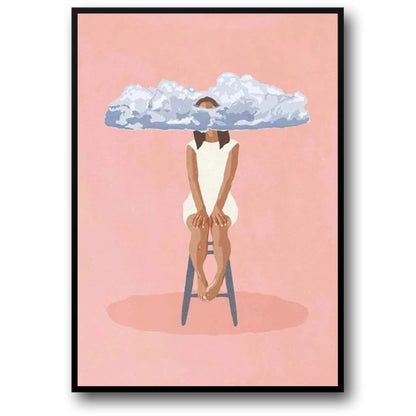 Fantastical Humans Poster | The Art of Playfulness | Head In The Clouds Dreamy Art