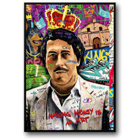 Graffiti-Wandkunst-Poster | Pop-Art-Leinwanddruck | Filmikonen-Poster | Wandkunst für die Inneneinrichtung | Wohnzimmer-Kunstwerk