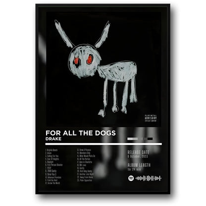 Drake | For All The Dogs | Iconic Rap Art