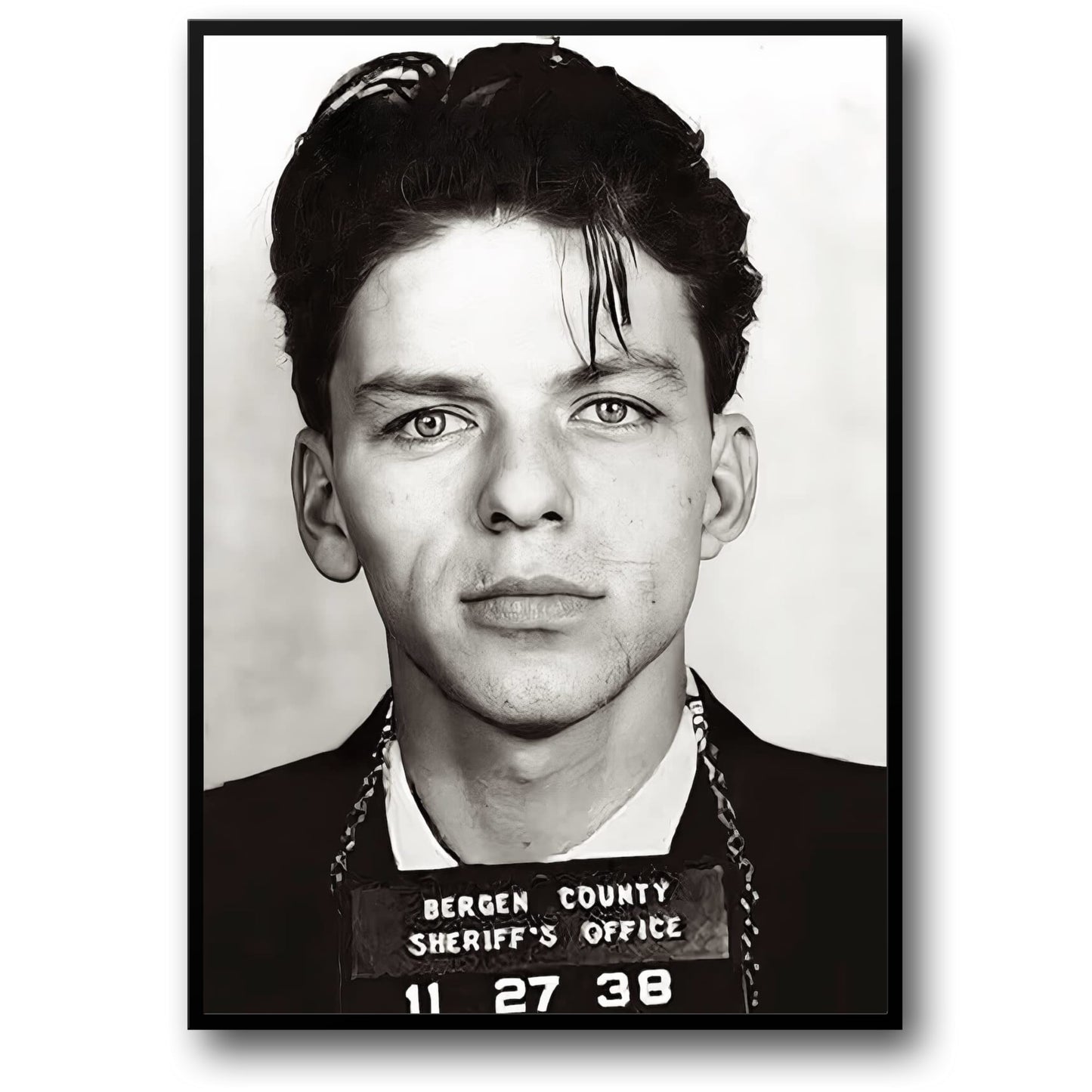 Frank Sinatra Polizeifoto | Vintage-Stil