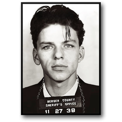 Frank Sinatra Polizeifoto | Vintage-Stil